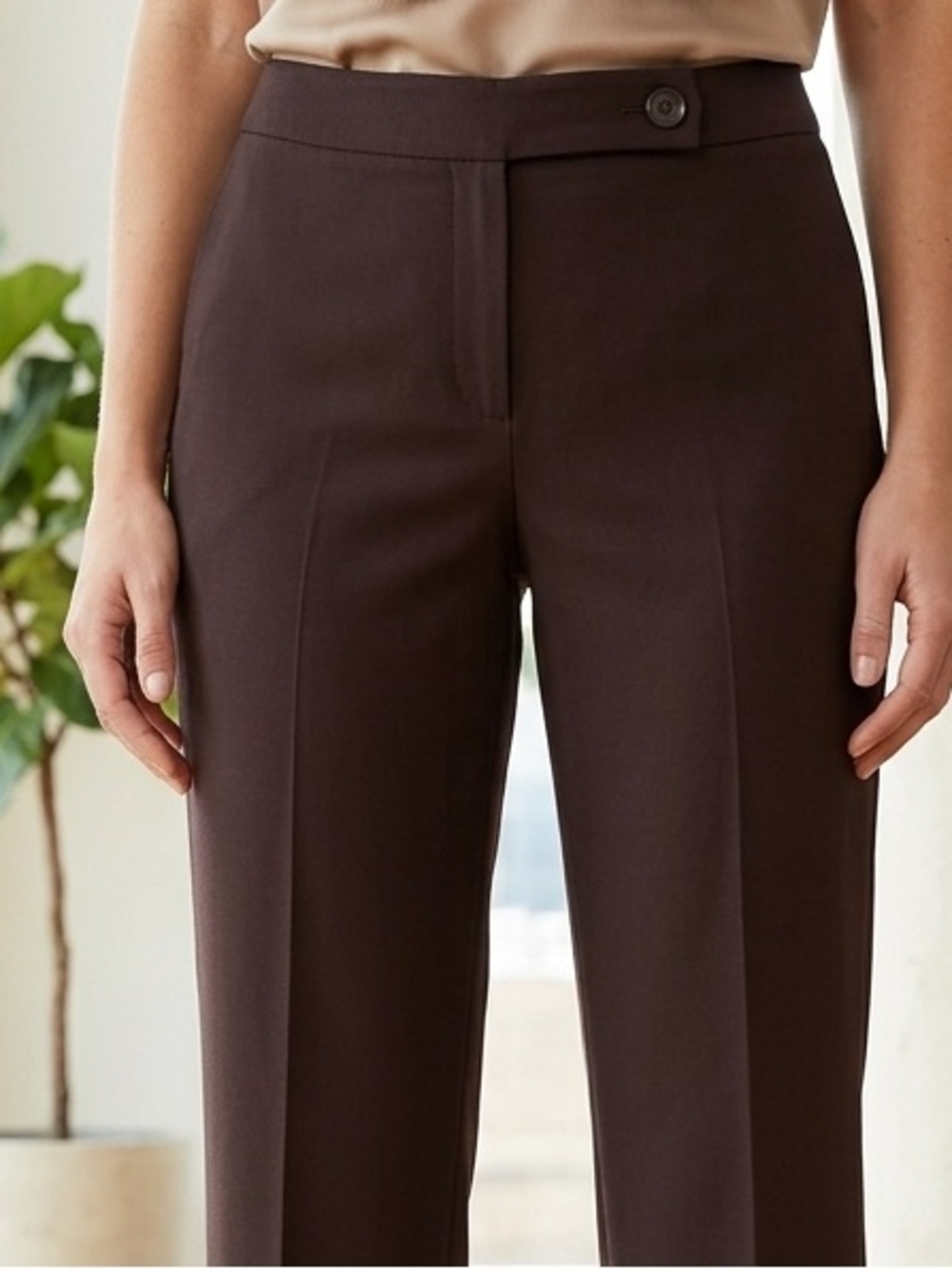 Anne Klein Flat Front Trousers